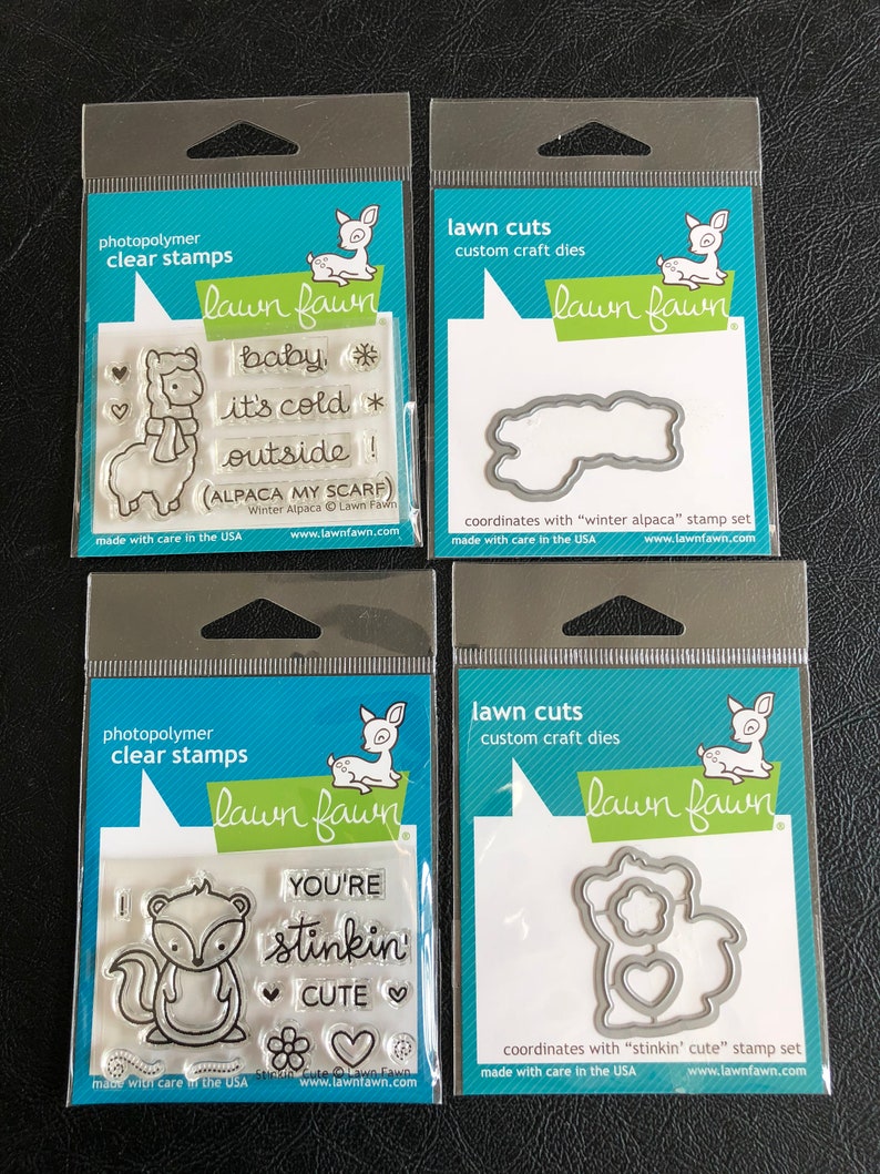 Clear Stamps and Matching Dies Set Various Designs Etsy