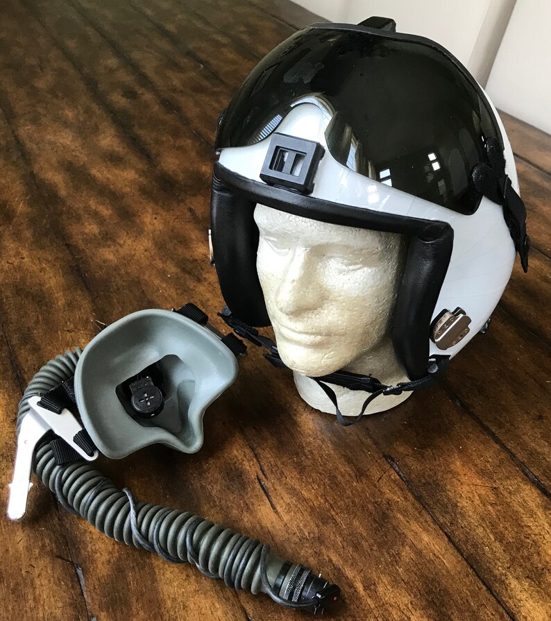 Custom made HGU84 Pilot flight helmet & MBU12 Oxygen mask for Etsy