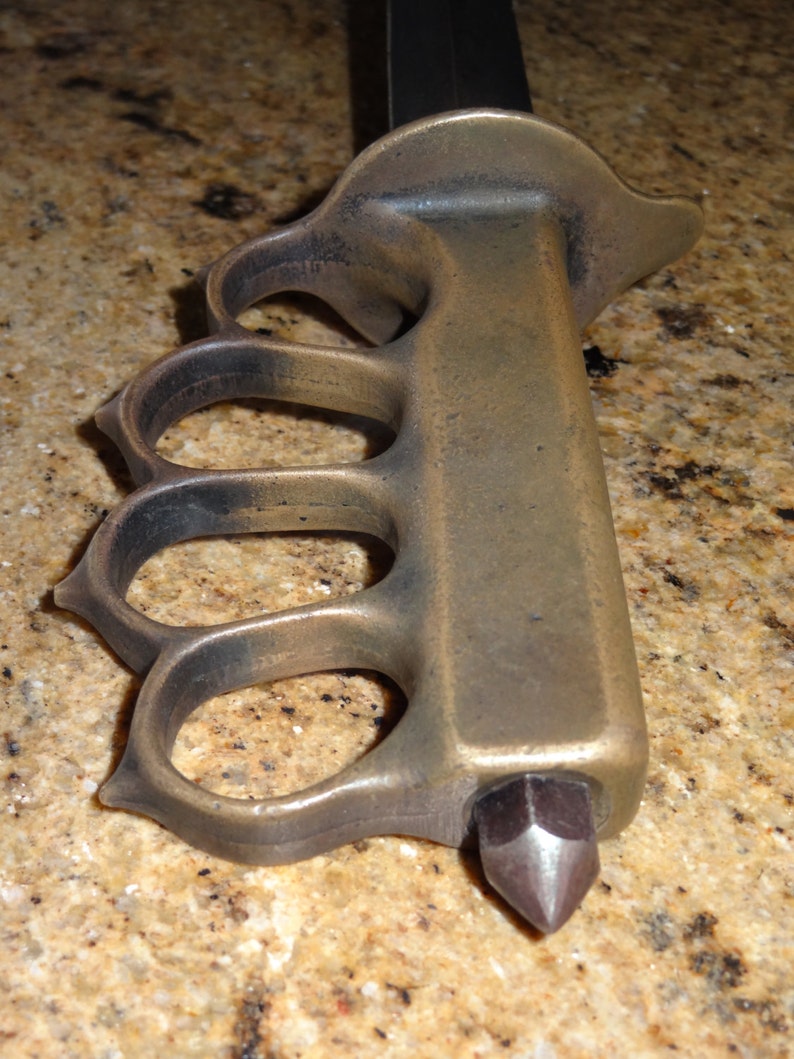 Reduced Rare WW1 WW2 1918 Trench Brass Knuckle Knife Etsy