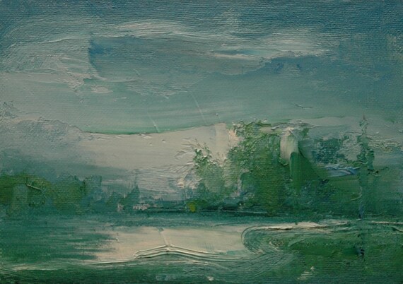 Morning Haze 5x7 Original Tonalist Landscape Oil Painting Etsy Morning Haze 5x7 Original Tonalist Landscape Oil Painting Etsy