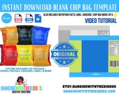 Chip Bag Template Instant Download Canva Chip Bag Template Chip Bag Template Cricut Chip Bag Template For Silhouette By Hanging With The Kiddos Catch My Party