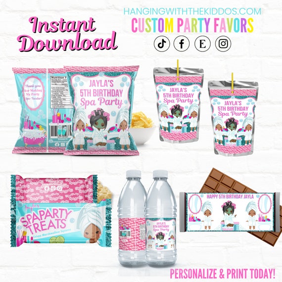 Birthday party sale favors for tweens