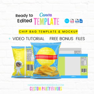 Blank Nutrition Facts Template chip Bags & Candy Bars - Etsy