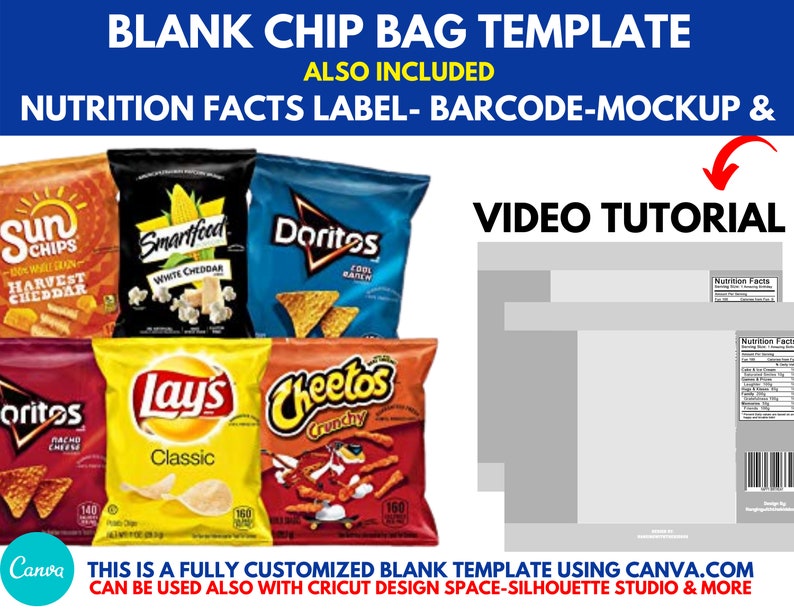 Blank Capri Sun Labels Template &amp; Capri Sun Mockup Capri