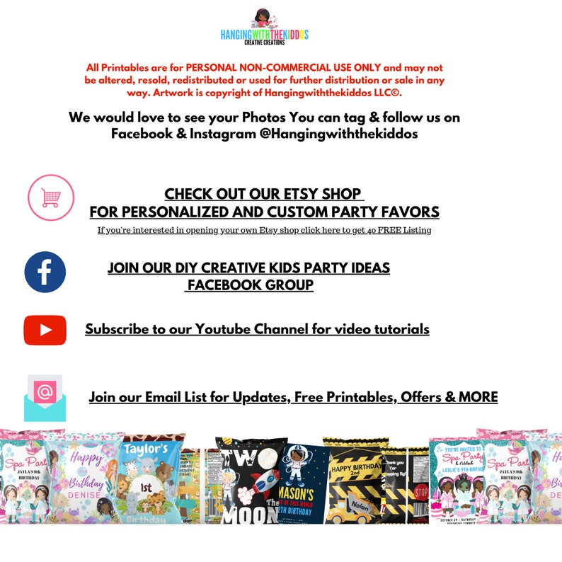 Christmas Goodie Bags Cookie Bags chip Bags Mr. & Mrs Santa Etsy