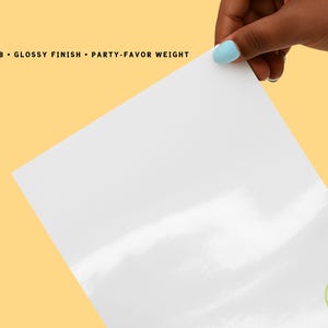 Glossy Chip Bag Paper for Inkjet Printers, 8.5x11 Printable Sheets – DIY Party Favor, Candy Bar & Treat Wrappers, Party Printables image 5