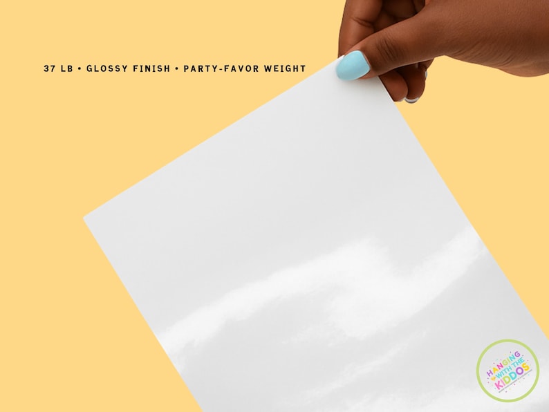 Glossy Chip Bag Paper for Inkjet Printers, 8.5x11 Printable Sheets – DIY Party Favor, Candy Bar & Treat Wrappers, Party Printables image 5