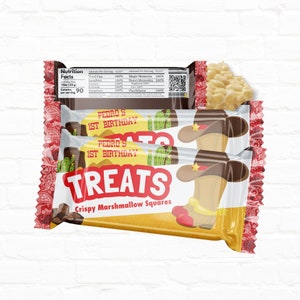 Cowboy Party Favors Benutzerdefinierte Reis Krispy Treat Wraps | Erstes Rodeo | Western-Cowboy