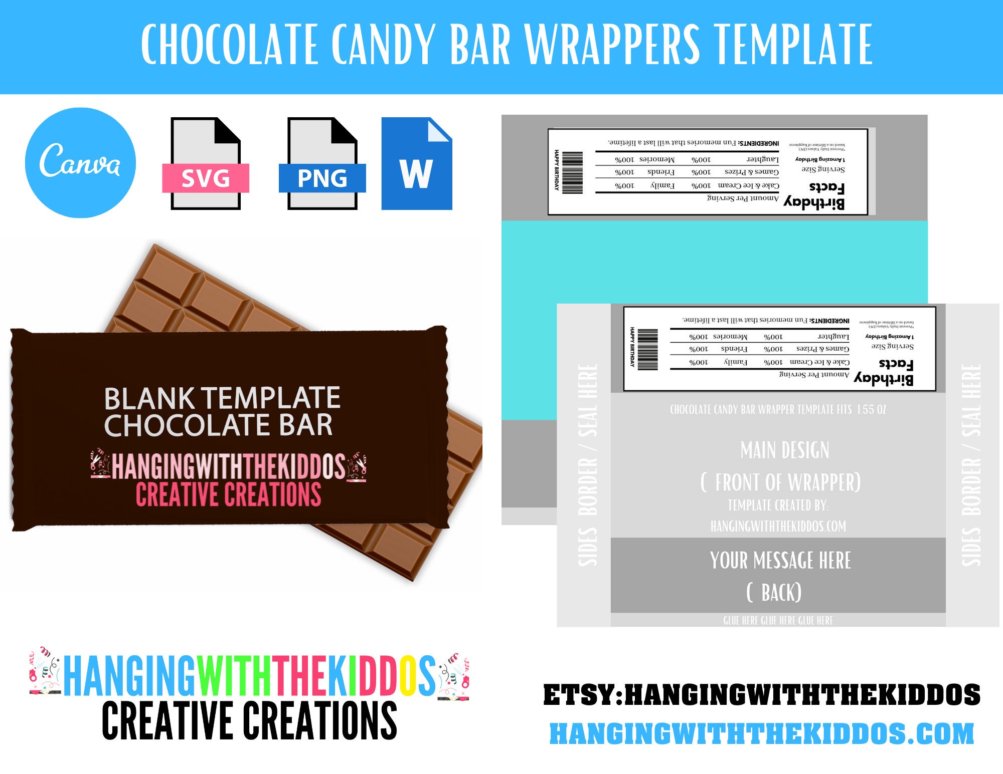 full size candy bar wrapper template full size candy bar wrapper template