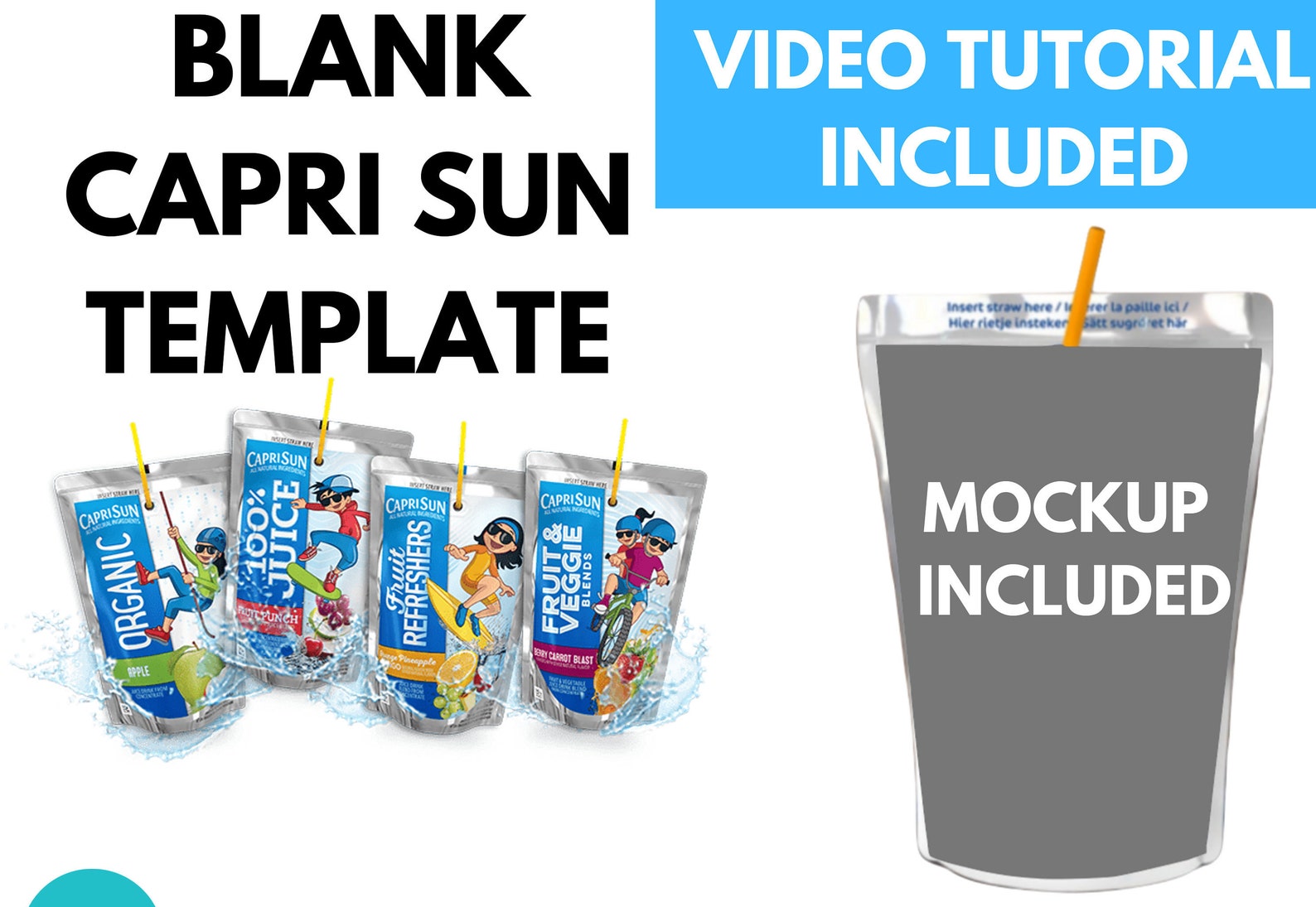 Capri Sun Template Free