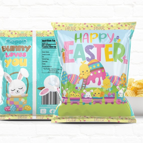 Easter Basket Stuffers Chip Bag Template Easter CookiesEaster