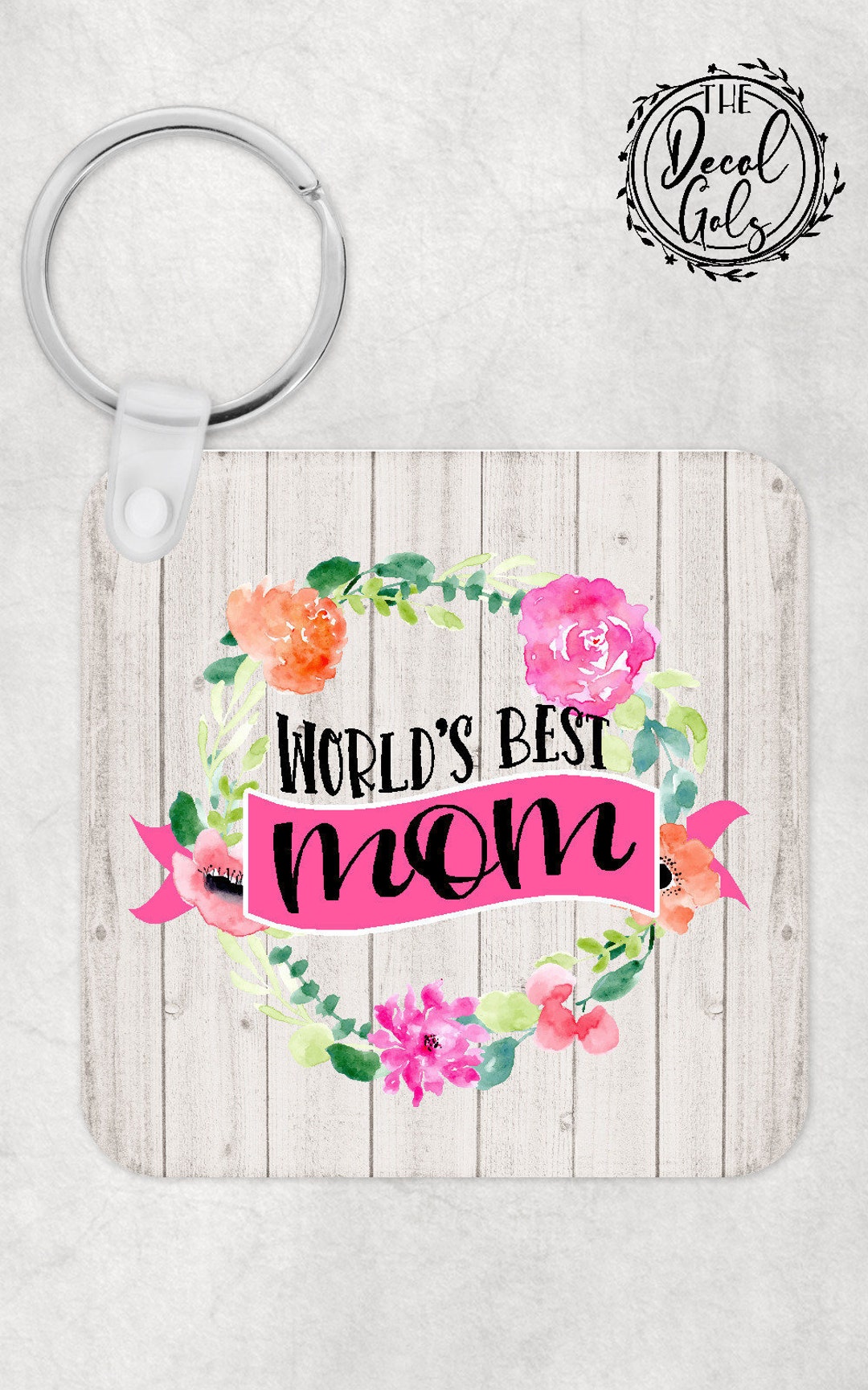 World's Best Mom Keychain Template Digital Download Etsy Denmark