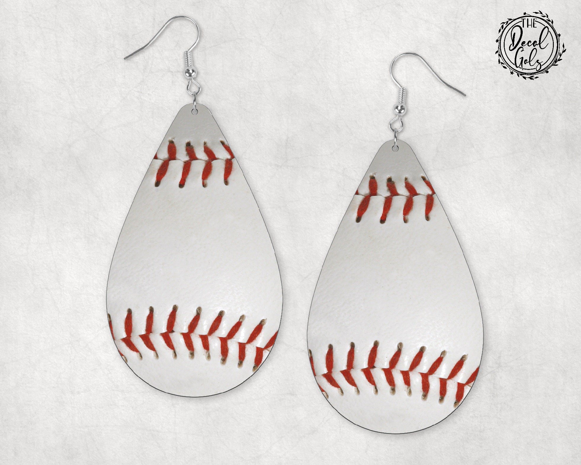 Faux Realistic Baseball Earring Teardrop Aparecium Template Etsy