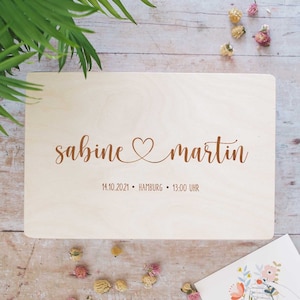 Wedding keepsake box wooden box with name | souvenir box | Wooden box for the wedding | wedding gift