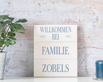 Familienschild Namensschild Turschild Holz Etsy