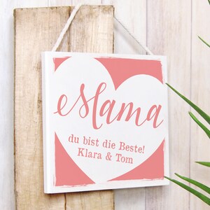 Geschenk Mama Geburtstagsgeschenk Muttertag Namensschild Bild 1