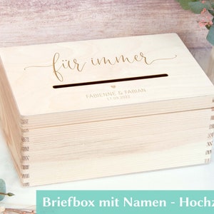 Briefbox für das Brautpaar, zur Hochzeit, Einwurfschlitz für die Hochzeitspost