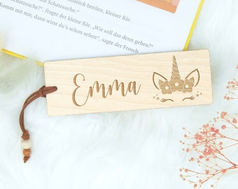 Unicorn Bookmark | personalized | schoolchild | Gift children's birthday | gift idea girl | bookmark