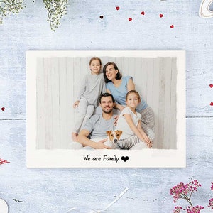 Photo gift family, photo gift personalized, photo gifts friend, photo on wood, photo on wooden board image 3