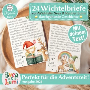 Printable Elf Letters with 24 Elf Stories for Download - Nisse & Lumi Elf Accessories Mail Set