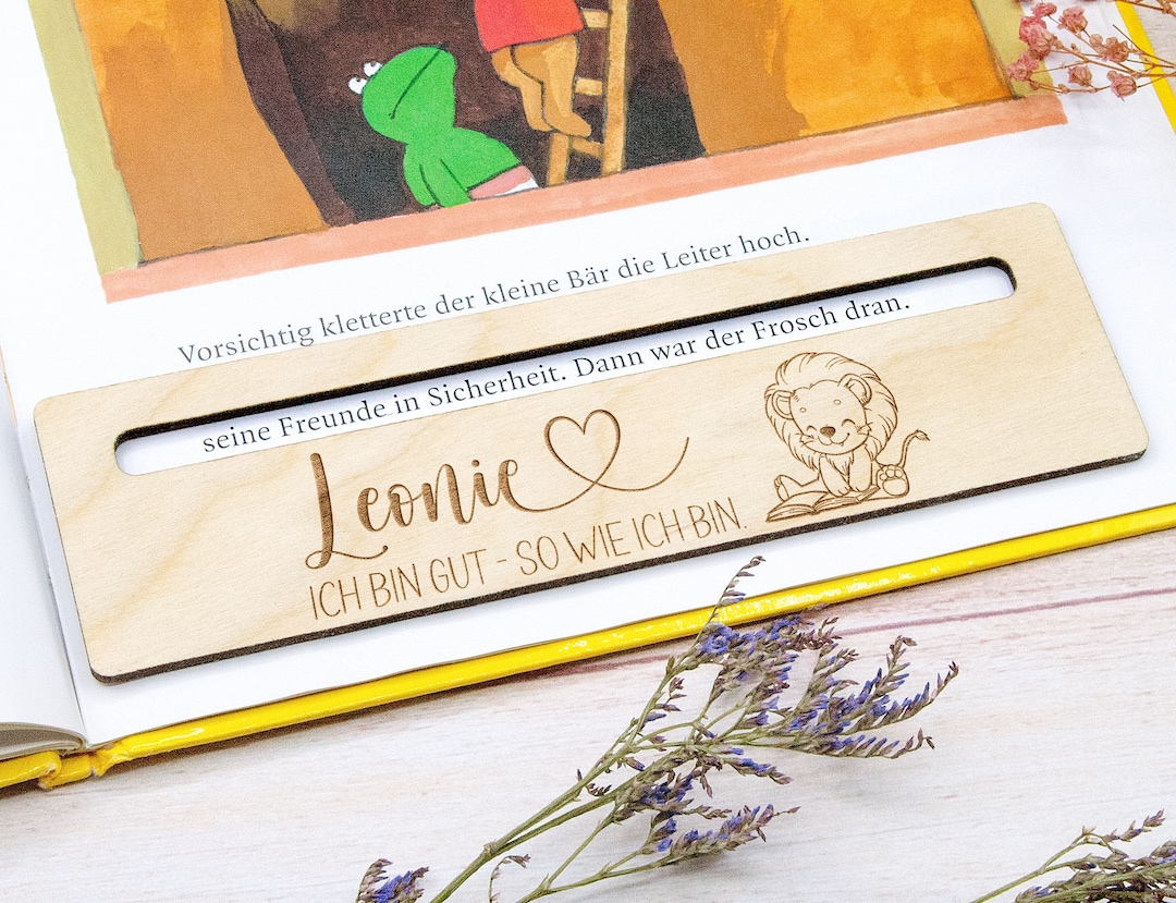 Personalisiert Lesehilfe Für Kinder - Mit Namen & Motiv Für Schultüte & Bücherfreunde