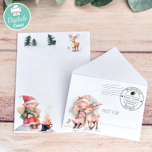 Wichtelbriefe zum Ausdrucken | Wichtelzubehör | Weihnachtswichtel | Wichteltür | Weihnachten | Adventsdekoration | Feentür | Weihnachtszeit