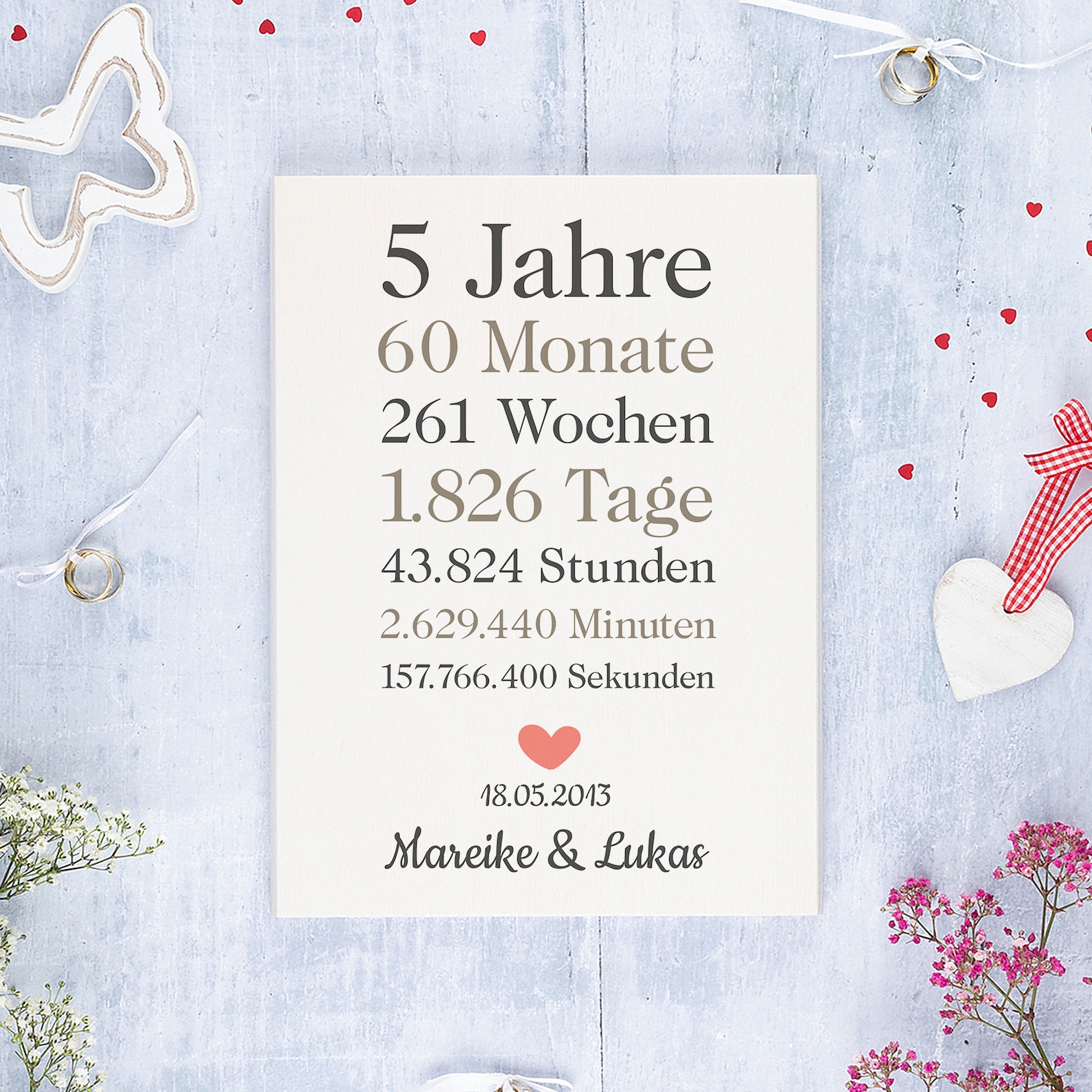 Geschenk Jahrestag / Hochzeitstag Etsy