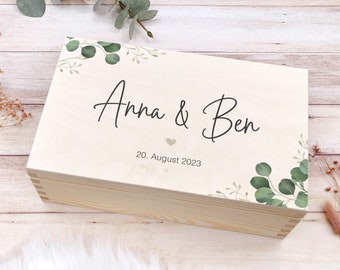 Regalo de boda personalizado | caja de recuerdos de boda Caja de almacenamiento de fotos de boda | Regalo para los recién casados