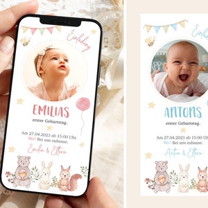 eCard Verjaardagsuitnodiging voor kinderen Digitale uitnodigingskaart Verjaardagskaart Digitale producten