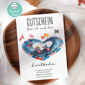 Go Kart Gutschein Vorlage Download Gutschein Kart fahren Kartbahn Gutscheinvorlage Geschenk Rennsport Ausflug Gutschein Vorlage