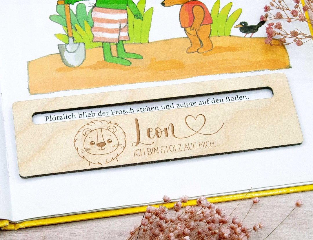 3 Leselineal Mit Lesehilfe - Personalisiert Für Schulanfänger