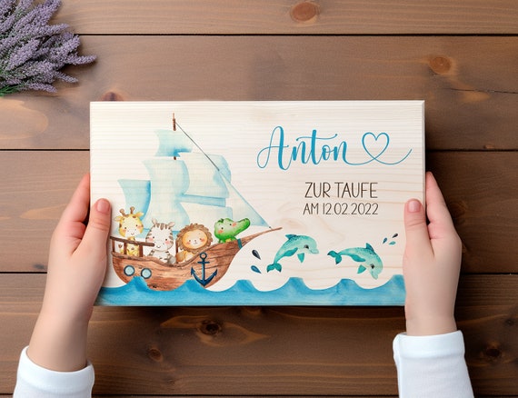 Erinnerungskiste zur Taufe | Taufgeschenk personalisiert | Babygeschenk | Erinnerungsbox für Mädchen und Jungen