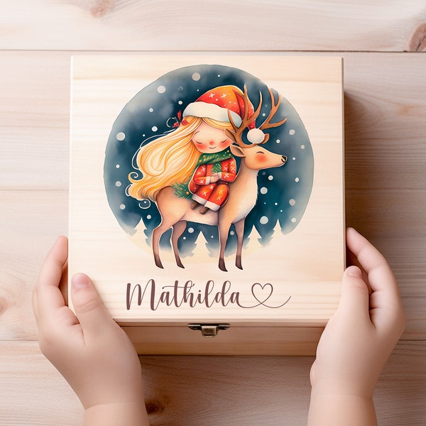 Svea & Lumi | Personalisierte Wichtelbox für Kinder | Magische Weihnachtsdeko | Ideales Wichtelzubehör | Weihnachtsgeschenk voller Zauber