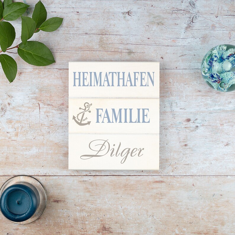 Familienschild zum aufhängen personalisiertes Holzschild Türschild für den Eingangsbereich zdjęcie 2