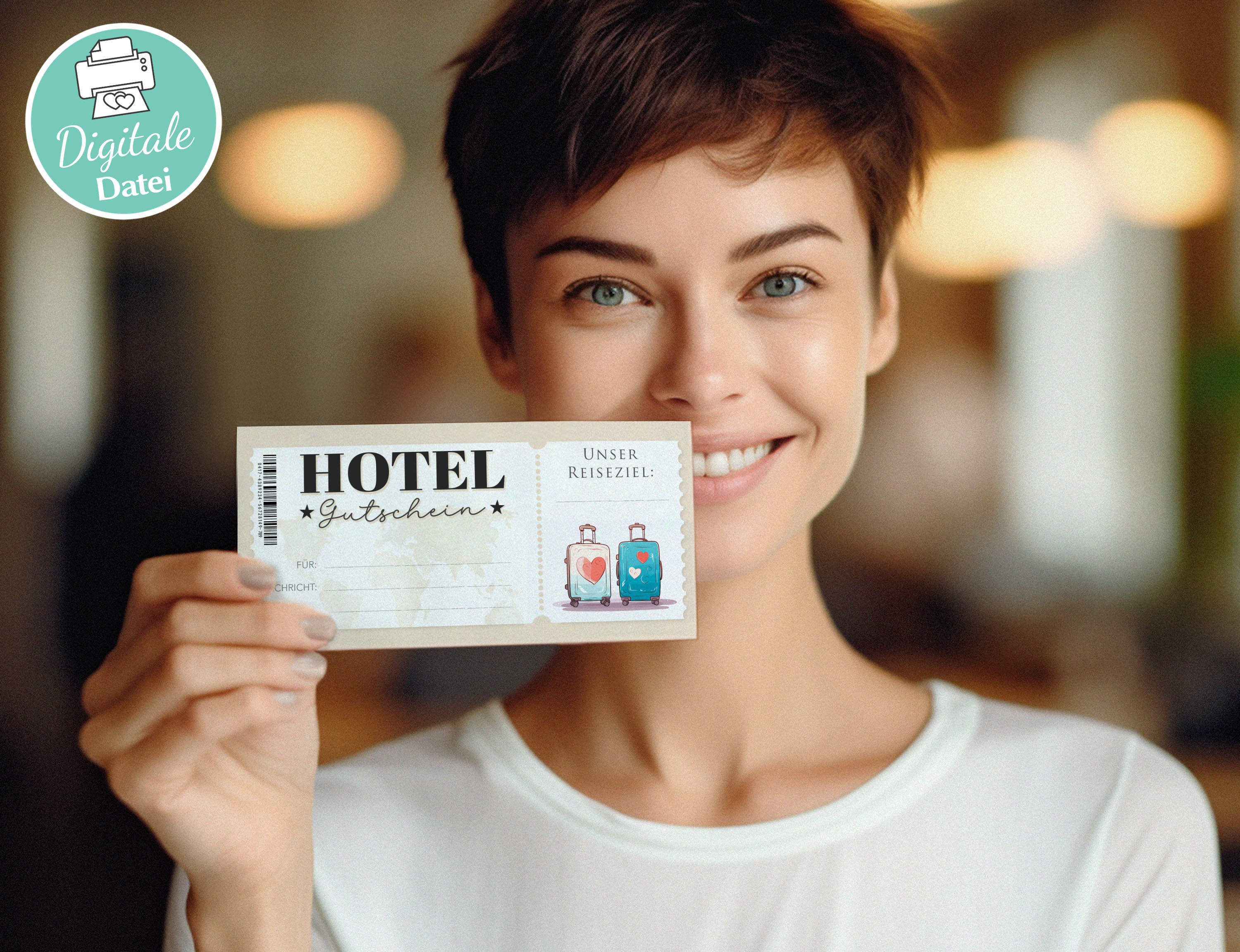 Personalisierter Hotel Gutschein Download als PDF Hotel Reservierung