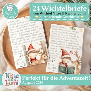 Printable Elf Letters with 24 Elf Stories for Download - Nisse & Lumi Elf Accessories Mail Set