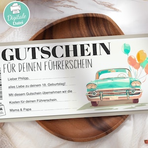 Gutschein Führerschein Vorlage Fahrstunden zum Ausdrucken Gutscheinvorlage Fahrschule Digital