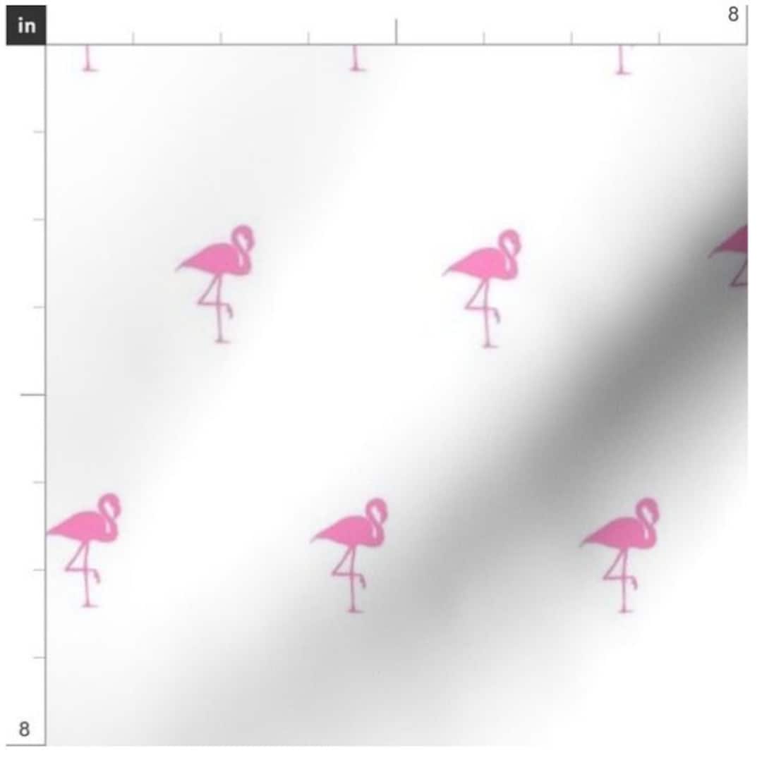 Classic Pink Flamingo Fabric by the Yard Flamingos Tropical Flamingo