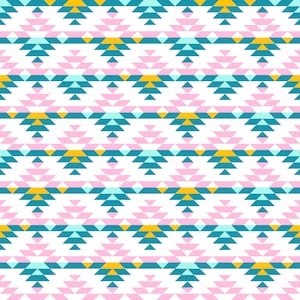 Medium Southwestern Diamonds Fabric By The Yard | Southwestern Fabric | Geometric | Mulitcolored Diamonds | Print To Order Fabric