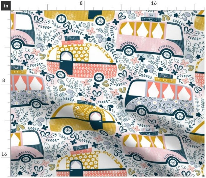 Camper print fabric discount