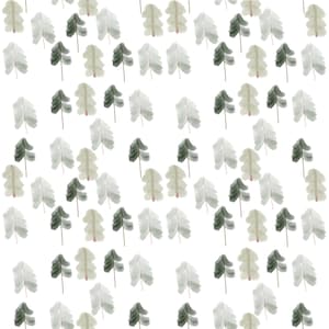Watercolor Pines | Pine Tree Fabric | Woodland Fabric | Forest Tree Fabric | Green Trees | Made To Order Fabric By The Yard | Organic