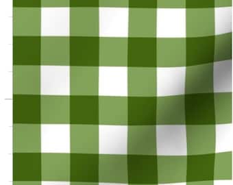 Grönt ginghamtyg: Akvarellpläd, St Patrick's Day, tyg som metervara