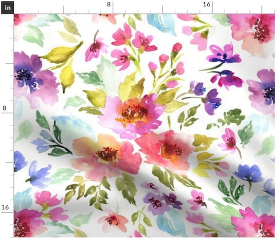 Blumen Baumwollstoff Design Stoffe, Stoffe Kaufen, Stoffe Online - Main Image