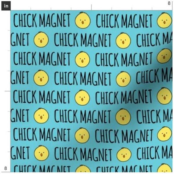 Chick Magnet Fabric By The Yard | Easter Fabric | Chicken Fabric | Baby Chicks | Spring | Made To Order