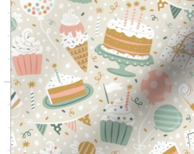 It's My Birthday Fabric by the Yard Birthday Fabric Etsy
