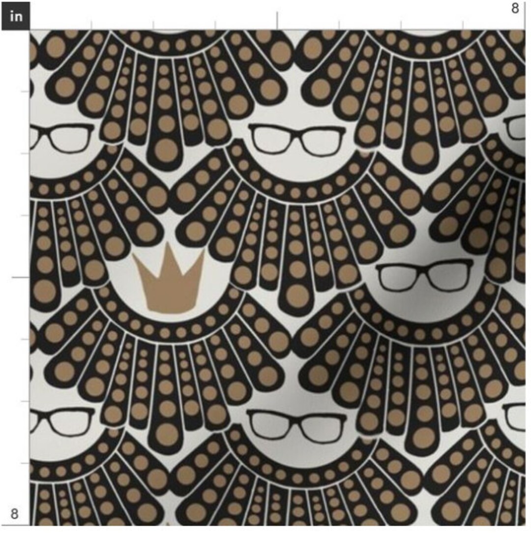 RBG Fabric Dissent Deco I Dissent Rbg's Dissent Collar Ruth Bader