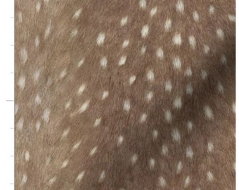 Soft Deer Hide Print Fabric By The Yard | Animal Hide Print | Faux Animal | Deer Skin | Made To Order Fabric By The Yard