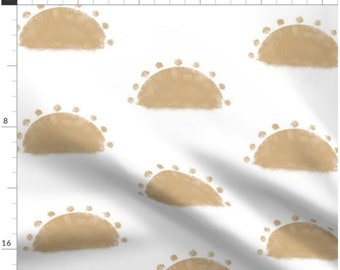 Large Desert Sun Fabric By The Yard | Suns | Sun Rays | Sand Sun Fabric | Summer Fabric | Made To Order | Organic