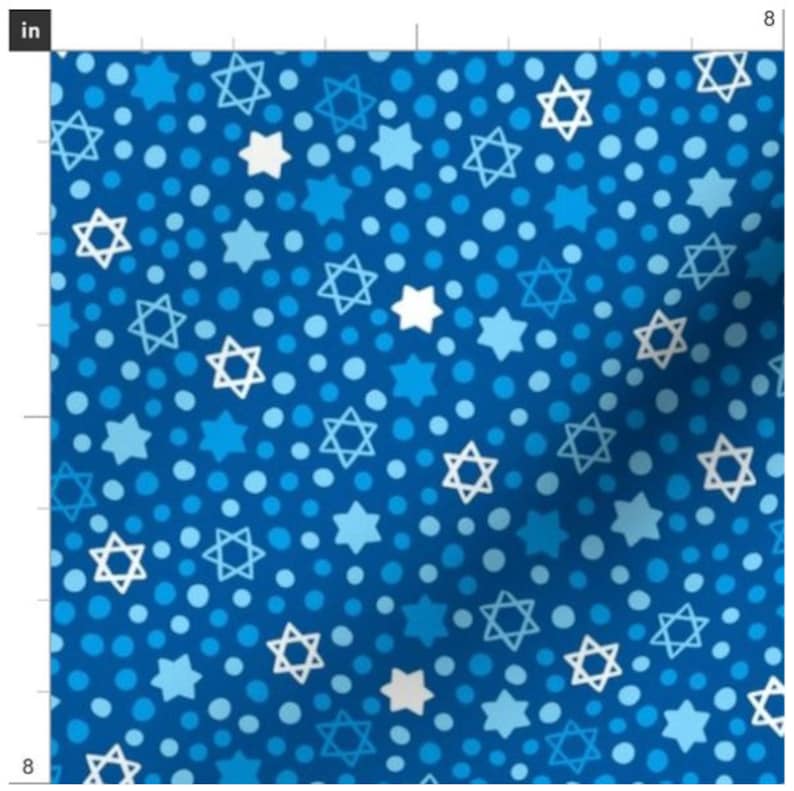 Hanukkah fabric by the yard