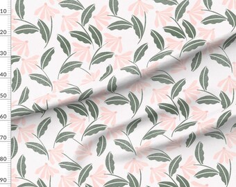 Rosa solhatttyg, tyg i metervara | Feminint blommigt quiltmönster
